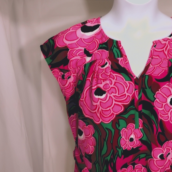 Talbot's Dress Peony Print Size Small - Picture 6 of 10